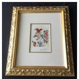 Marc Chagall hand signed lithograph print