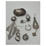 Group of sterling silver jewelry