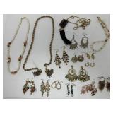 Group of costume jewelry