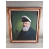 Van Meer signed oil on canvas portrait of a sea