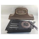Pair of vintage mantel clocks