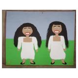 J.T. McCord folk art painting on board