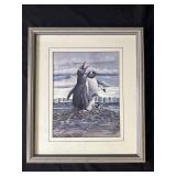 Framed signed Peter Harrison print