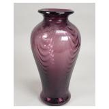 Vintage amethyst glass vase