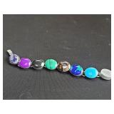 Mexican sterling silver with multi-color