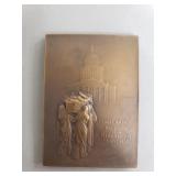 1894 commemorative bronze funeral plaquette