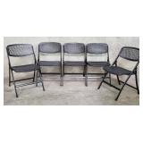 5 Mity-Lite folding chairs