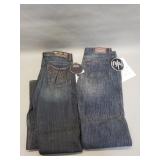 Two pairs of Not Of This World jeans