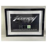 Republic Records certified platinum record album