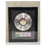 Platinum record award for the song "Jackie Chan"