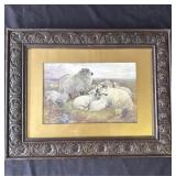 Vintage framed print