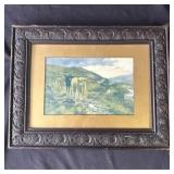 Vintage framed print