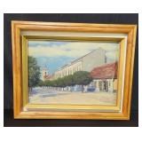 Signed oil on board
