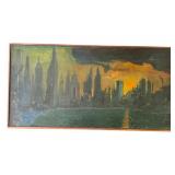 Vintage framed signed Nino oil painting