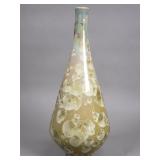 Signed porcelain vase with crystalline glaze