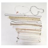 Group of costume necklaces and chains