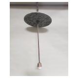 Vintage Chinese stone and metal hanging light