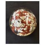 Vintage hand blown art glass paperweight