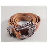 Chambers sterling silver belt buckle set