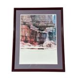 Framed signed print