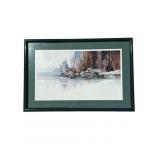 Framed Native American-style print