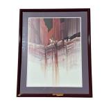 Framed Native American print