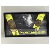 Post Malone wall plaque commemorating the major