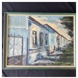 Framed 1995 signed oil painting