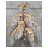 Hollywood Regency-style brass palm leaf with