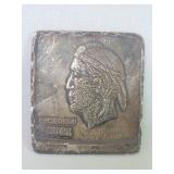 Sterling silver "Cherokee Buck" plaque