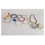 Costume jewelry- bracelets and necklaces