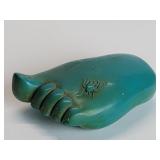 Chinese composite foot and spider sculpture