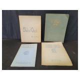 Four vintage student yearbooks