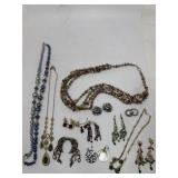 Group of costume jewelry