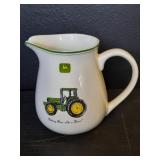 Vintage John Deere by Gibson ceramic pitcher