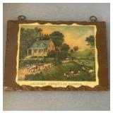 Late 19th century Currier & Ives print wall