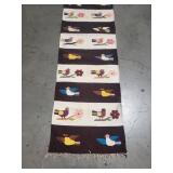 Vintage Zapotec style runner rug