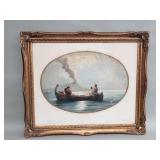 Hand colored "La Brise du Soir (Naples)"