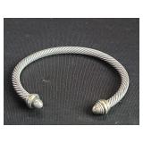 David Yurman sterling silver 14k gold  cuff