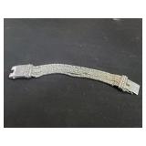 Sterling silver multi-strand bracelet
