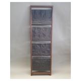 Mid-century Modern carved wood Chinese panel