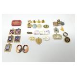 Group of vintage ORT lapel pins, miscellaneous