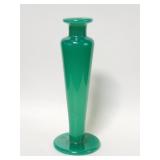 Jade glass bud vase