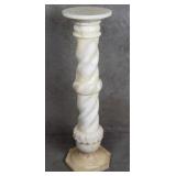 Vintage 2-piece alabaster pedestal