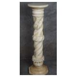 Vintage 2-piece alabaster pedestal