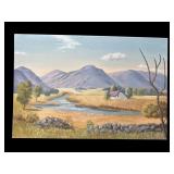 Signed oil painting on canvas