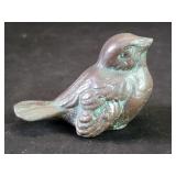 Vintage bronze bird figure