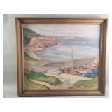 Vintage signed oil on canvas