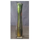 Vintage Murano style hand blown glass vase