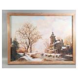 Vintage oil on canvas